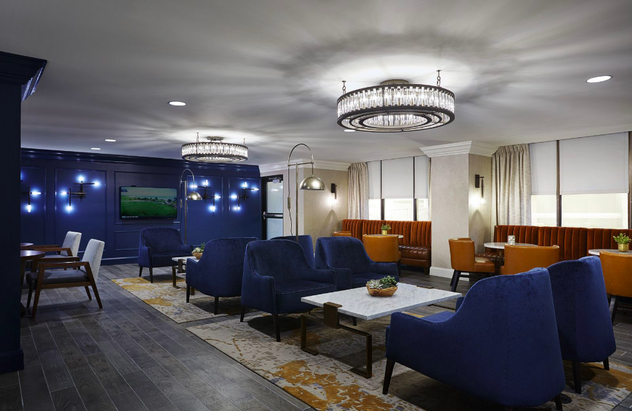 beautiful interior blue sitting
